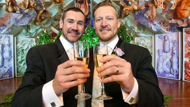 Australian Same-Sex Couple Become First to Wed Under New Marriage Equality Laws in NZ