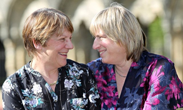 Same-Sex Couple Who Wed Overseas Celebrate In UK As Same-Sex Marriage Law Arrives